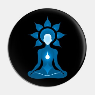 Aura Blue Meditation 07 Pin