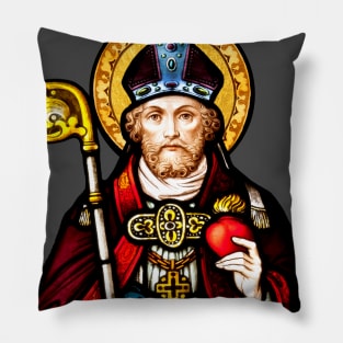 Saint Augustine of Hippo Stained Glass Pillow