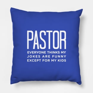 Funny Pastor Tshirt For Father's Day Pillow