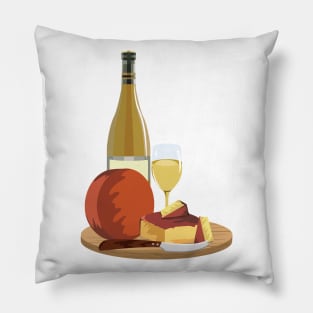 Wine and Cheese Pillow