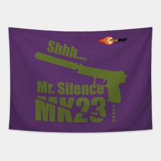 GUN MK 23 green Tapestry