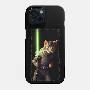 Fun Cat Print ~ AI Art ~ Fantasy Cat ~ Sci-fi Cat ~ Cats with Lightsabers Phone Case