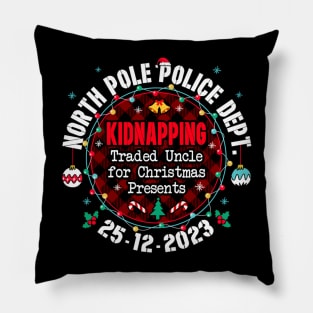 North Pole Police Dept Traded Uncle for Christmas Pillow