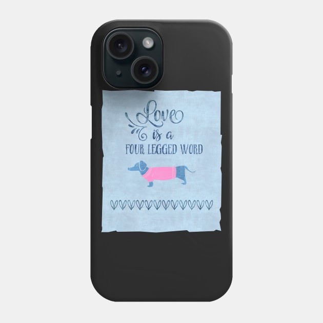Dog Love Phone Case by LebensART