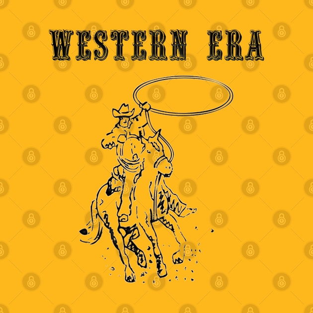 Western Era - Cowboy on Horseback 5 by The Black Panther