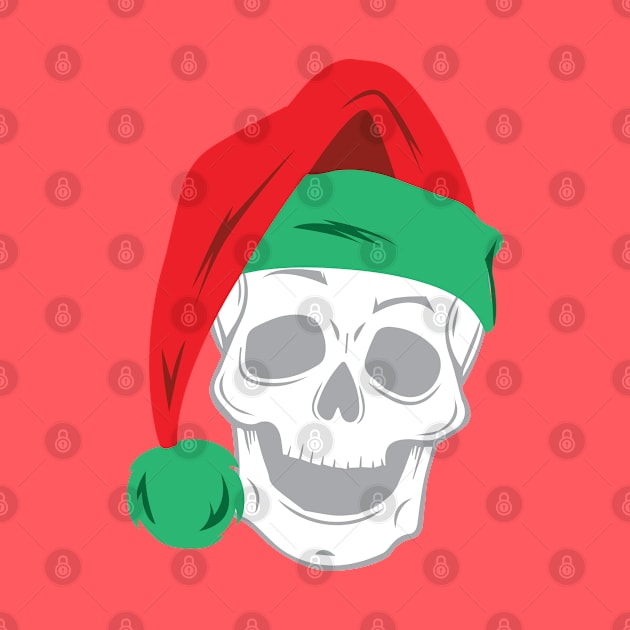 Santa Skull by TeePixelate