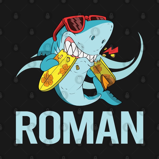 Funny Shark - Roman Name by Atlas Skate