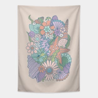 Sea Dragons Garden - Mermaid Cove Tapestry