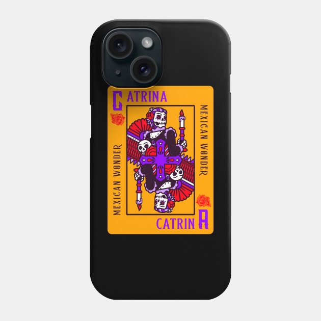 Catrina Phone Case by Vintage Oldschool Apparel 