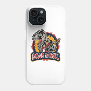 Roar N Roll: T-Rex Takes the Stage Phone Case