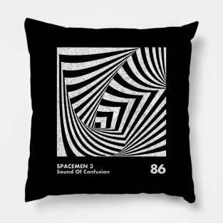 Spacemen 3 / Sound Of Confusion / Minimalistic Design Artwork Pillow