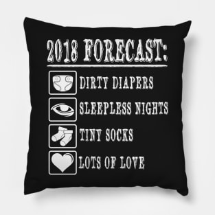 Funny New Dad To Be T-Shirt for Expecting Fathers 2018 Pillow