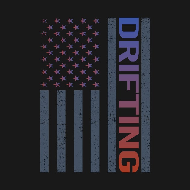 American Flag Drifting Drift by tyeshawalthous