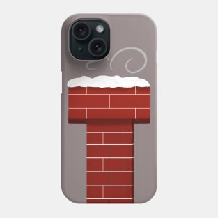 Snowy Chimney with Steam Phone Case