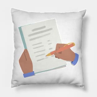 Sign on the Dotted Line Pillow