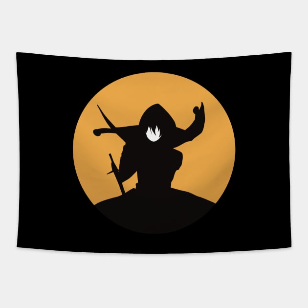 The Eminence in Shadow Cid Kagenou Minimalist Anime Characters Tapestry by Animangapoi