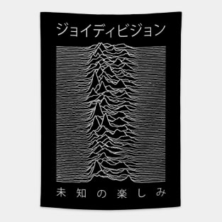 Unknown Pleasures Japan Version Parody [Dark] Tapestry