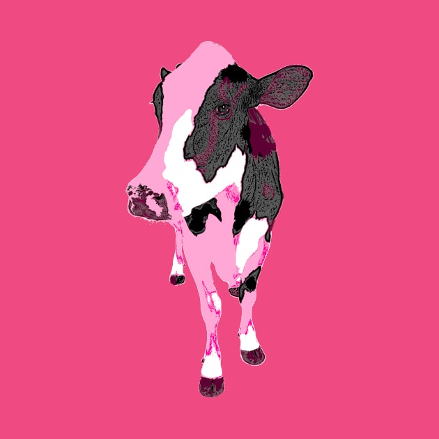 Pink Cow by KA Textiles and Designs