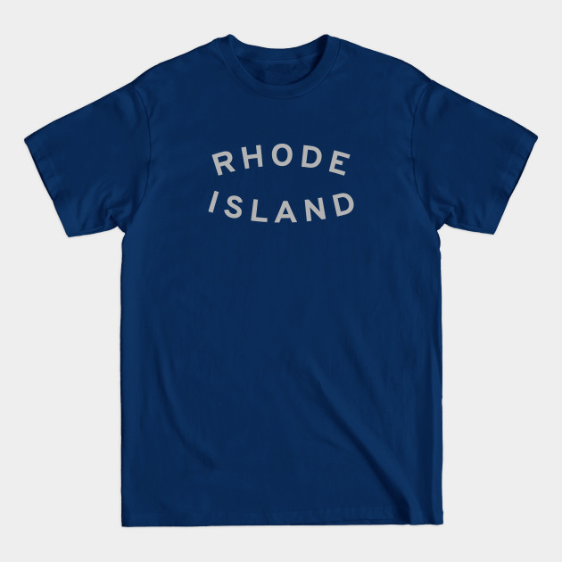 Discover Rhode Island Typography - Rhode Island - T-Shirt