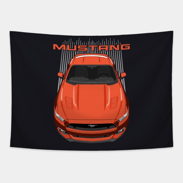 Mustang S550-GT-orange Tapestry by V8social