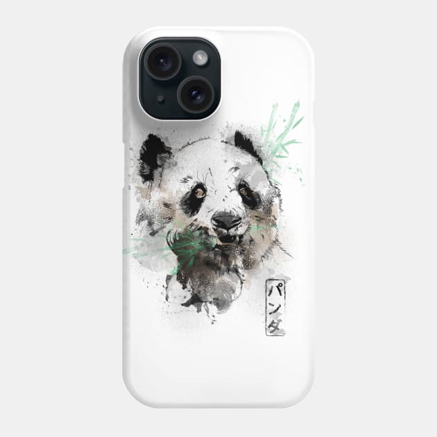 Panda Bear Watercolors Phone Case by Donnie