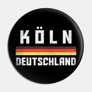 Cologne / Germany Faded Style Region Design Pin