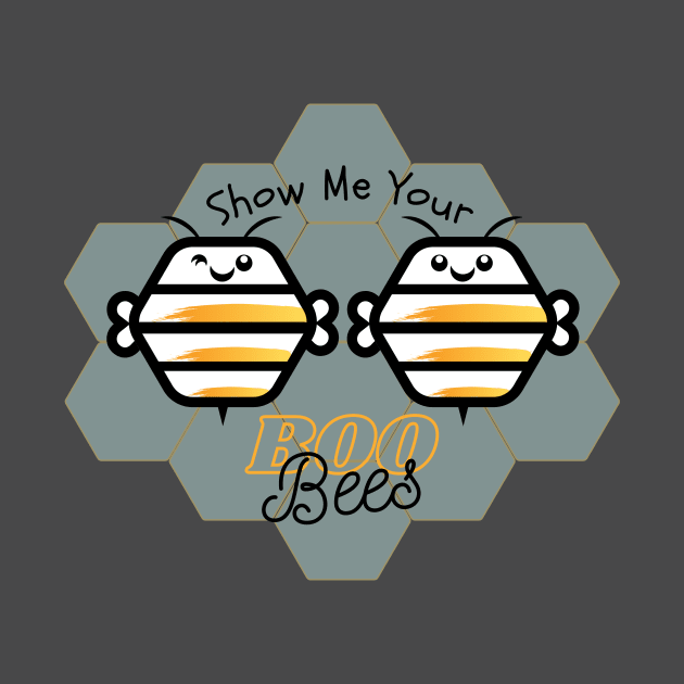 Show Me Your Boobs - Fun Bee Image For Halloween Fun by Bee-Fusion