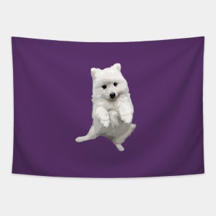 Japanese Spitz Cute Puppy Dog Tapestry