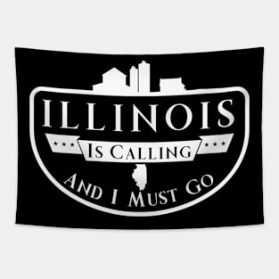 Illinois is Calling and I Must Go Farm Tapestry