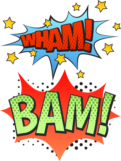 WHAM! BAM! Kids T-Shirt by SaKaNa