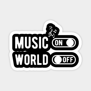 Music on world off Magnet