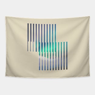 Colorful Line Pattern Geometrical Tapestry