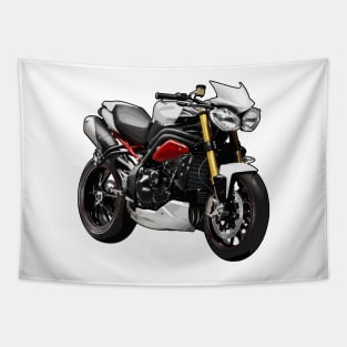 Triumph Street Triple Illustration Tapestry