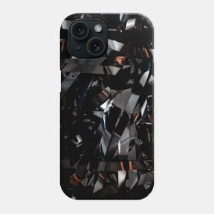 Black Metallic Pattern Phone Case