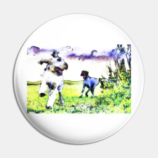 Chase Me Spinone Pin