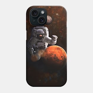 Astronaut in space Phone Case