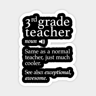 3Rd Grade Teacher Shirts Funny Third Grade Teachers Gifts Magnet