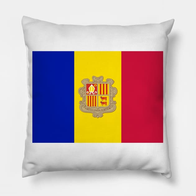 Flag of Andorra Pillow by COUNTRY FLAGS