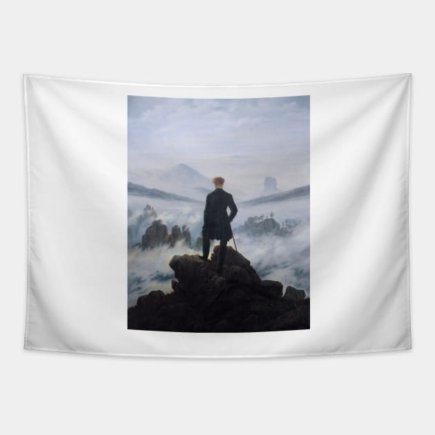 Wanderer above the Sea of Fog - Caspar David Friedrich Tapestry by themasters
