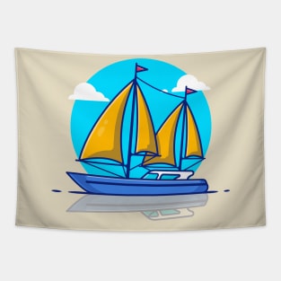 Sailing Boat Tapestry