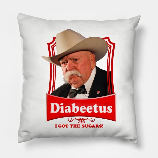 Diabeetus - I get The Sugars! Pillow by Wkenca Barada