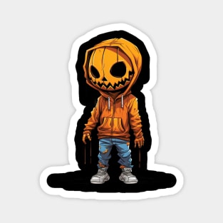 Pumpkin Head Boy Magnet