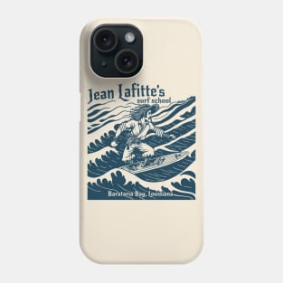 Vintage Jean Lafitte Surf School // Retro Louisiana Pirate Legend // Vintage Pirate Surfer Phone Case