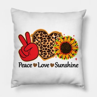 Peace Love Sunshine Pillow