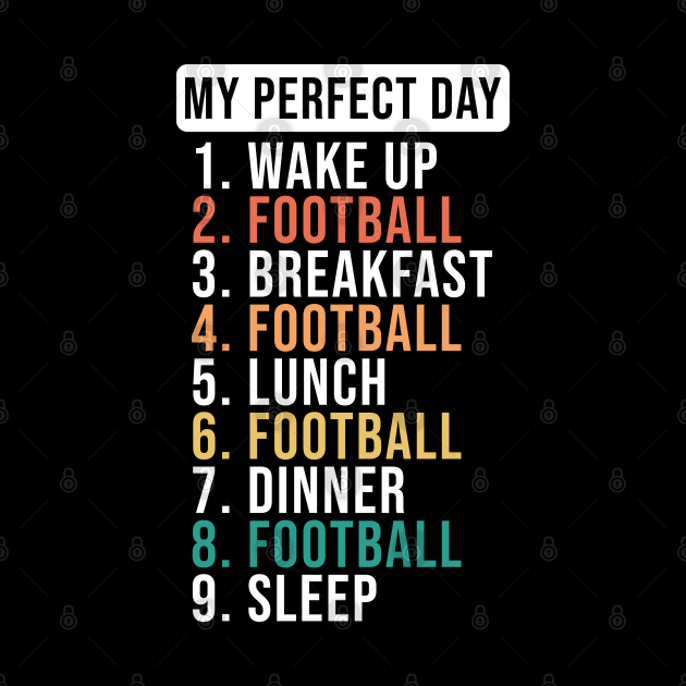 Eat Sleep Football Repeat Funny Gift For Football Lovers by JaiStore