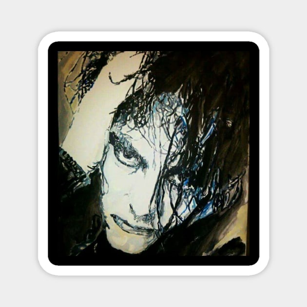 Robert Smith Magnet by Mike Nesloney Art