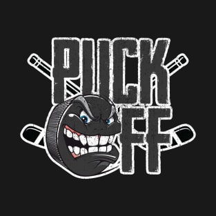 Puck Off Hockey Sport Graphic T-Shirt