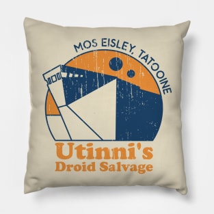 Utinni's Droid Salvage Distressed Retro Pillow
