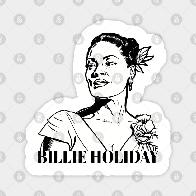 Bille Holiday - Lady Day Magnet by UrbanLifeApparel