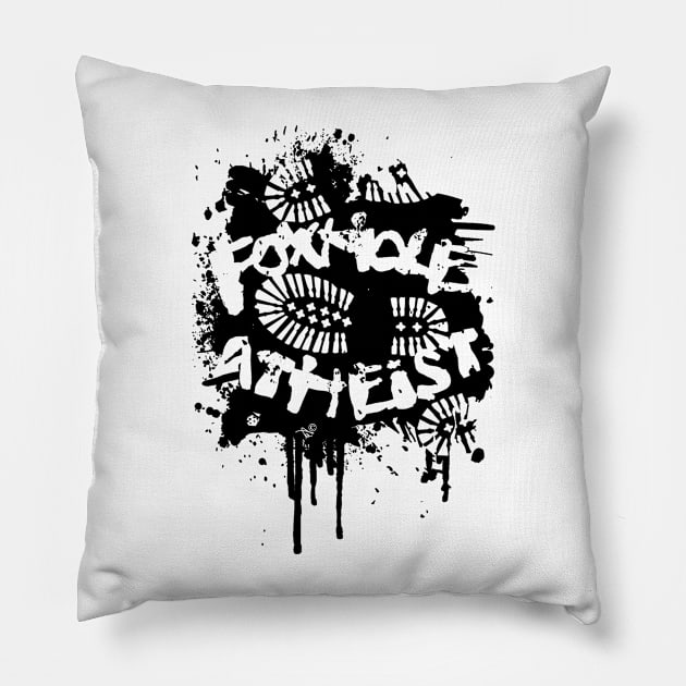 FoxHole Atheist Pillow by TaizTeez